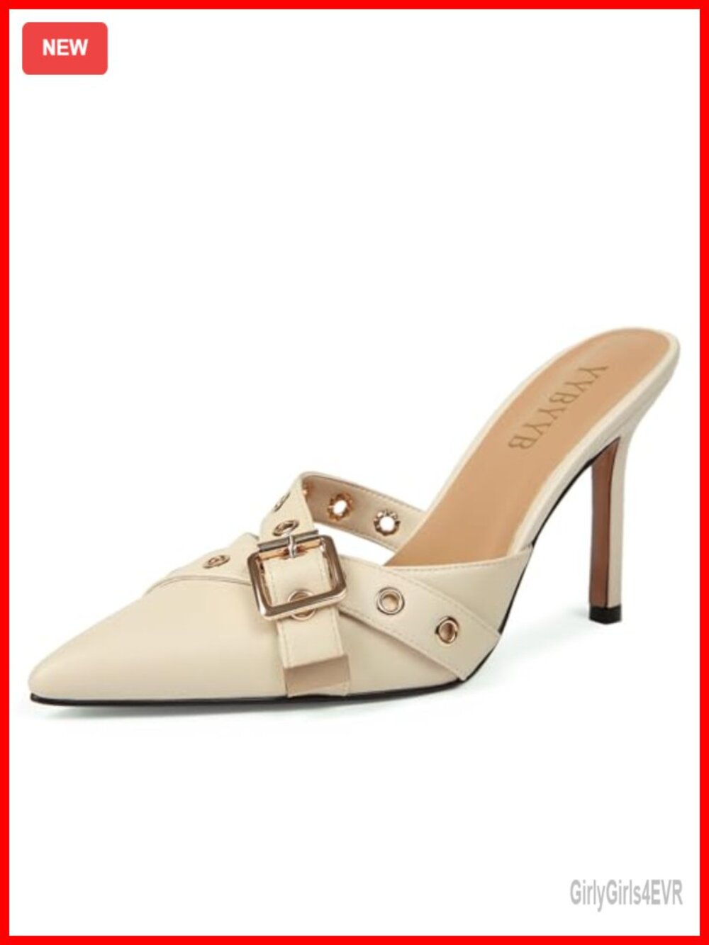 Pointed Toe Kitten Heel Mule Studded Bow Leather Insole Dress Pumps